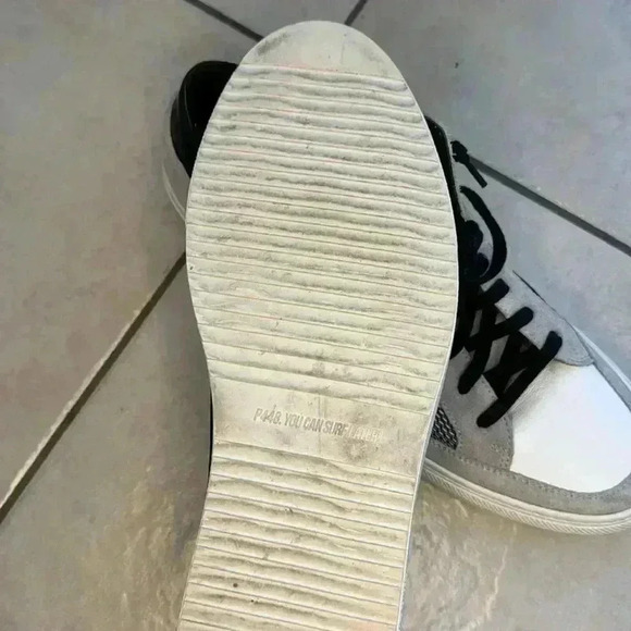 P448 Men’s Soho sneaker EU size 47 white gray black leather - Picture 10 of 10